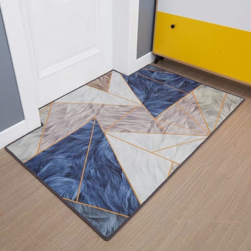 Modern Minimalist Home Entrance Floor Mats Custom Human Door Mats Living Room Non-slip Absorbent Foot Mats Bedroom Carpets - Image 4