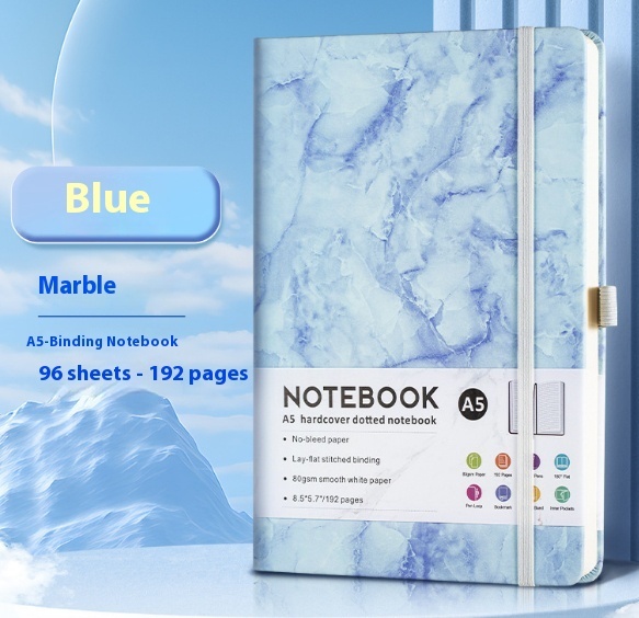 A5 Office Hand Skin Feeling Pu Leather Strap Diary - Image 3
