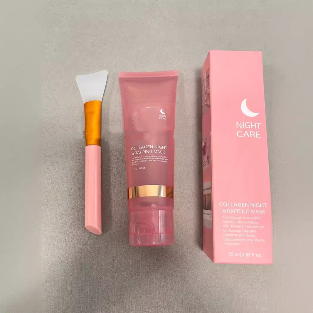 Face Night Mask Collagen Wrapping Mask Natural Ingredients Firming Elasticity & Hydration Anti-wrinkle For Skin Care - Image 7