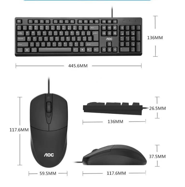 Keyboard And Mouse Set Usb Wired All-in-one Laptop Computer - Image 3