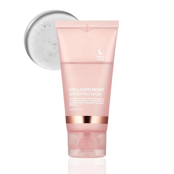 Face Night Mask Collagen Wrapping Mask Natural Ingredients Firming Elasticity & Hydration Anti-wrinkle For Skin Care - Image 4