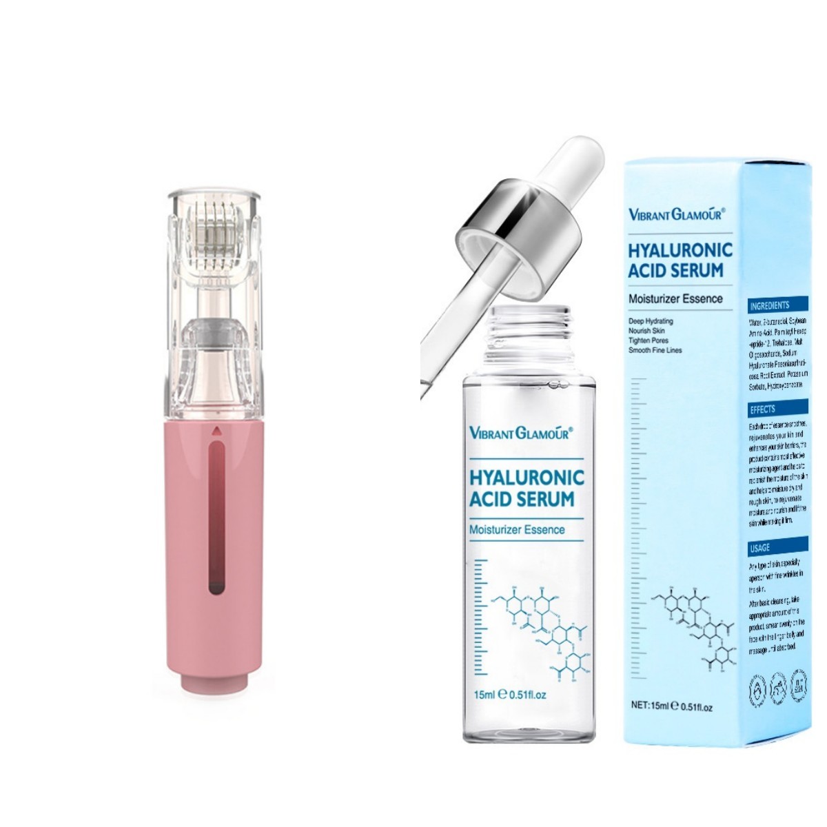 3 In 1 Lip Care Roller Needle Roller Lip Roller Beard Growth Roller Beard Hair Growth Roller Beard Treatment & Serum Applicant - Image 9