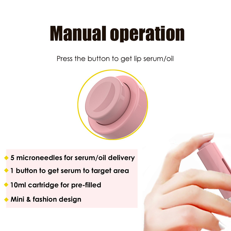 3 In 1 Lip Care Roller Needle Roller Lip Roller Beard Growth Roller Beard Hair Growth Roller Beard Treatment & Serum Applicant - Image 10