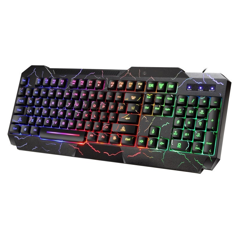 Crackle Word Through Keyboard 4D Mouse Keyboard Luminous Game Set - Image 6