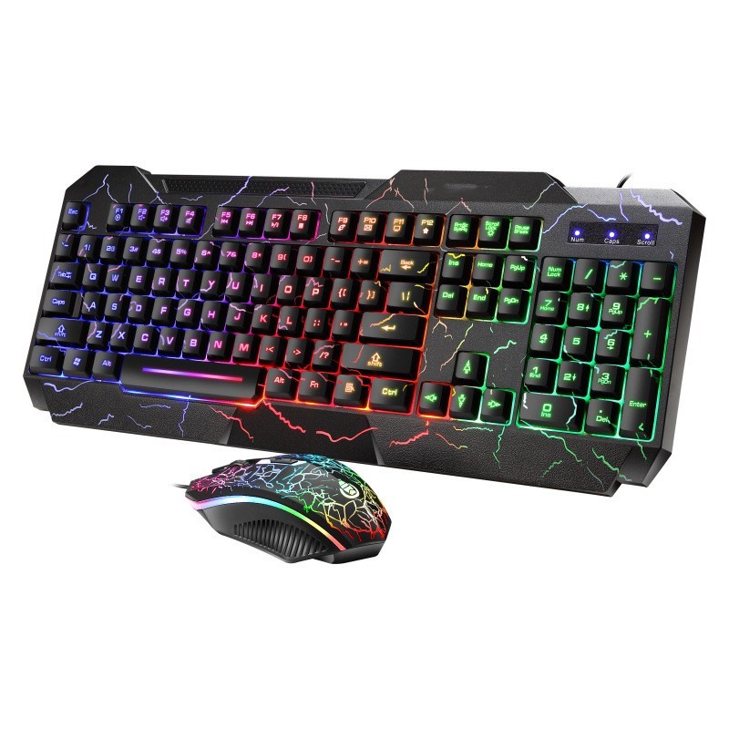 Crackle Word Through Keyboard 4D Mouse Keyboard Luminous Game Set - Image 5