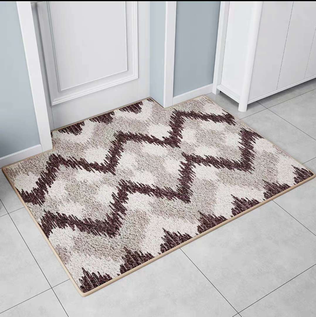 Modern Minimalist Home Entrance Floor Mats Custom Human Door Mats Living Room Non-slip Absorbent Foot Mats Bedroom Carpets - Image 2