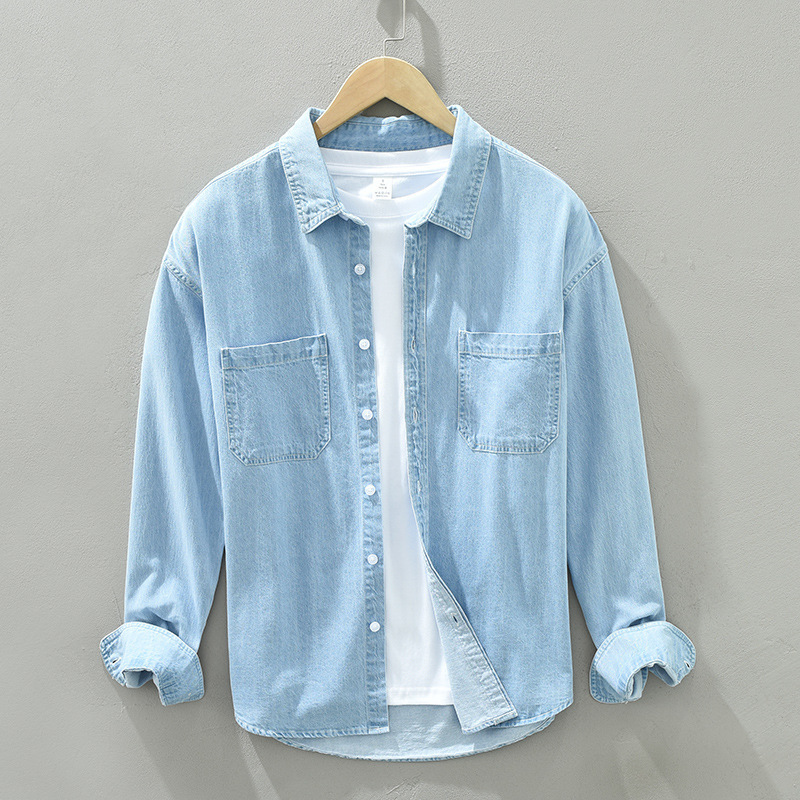 Men's Cotton Denim Long-sleeve Jacket