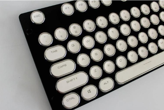 Steampunk Style Typewriter Mechanical Keyboard - Image 6