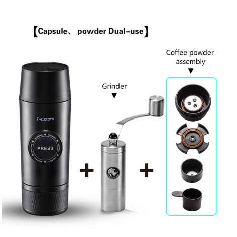 Mini Espresso Coffee Maker Portable Rechargeable Mech - Image 5
