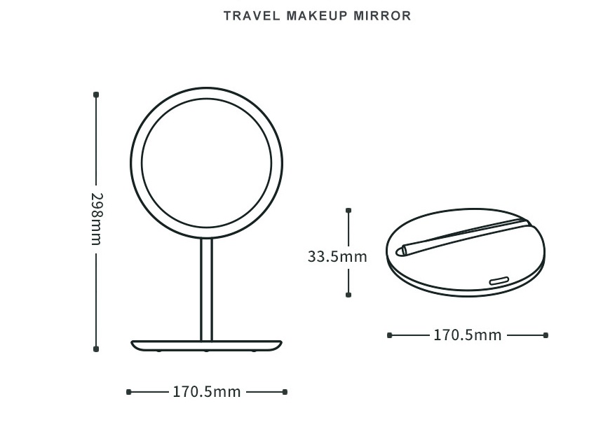 LED Folding Mirror Make-up mirror - Image 6