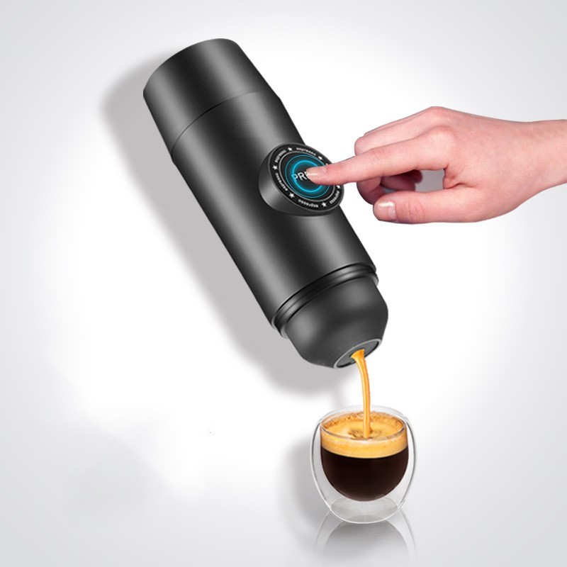 Mini Espresso Coffee Maker Portable Rechargeable Mech - Image 3