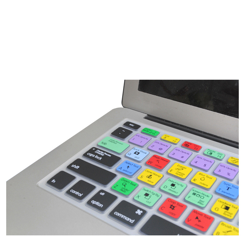 Adobe Illustrator Keyboard Shortcut Design Functional Silicone Cover For Macbook Pro Air 13 15 17 Protector Sticker - Image 4