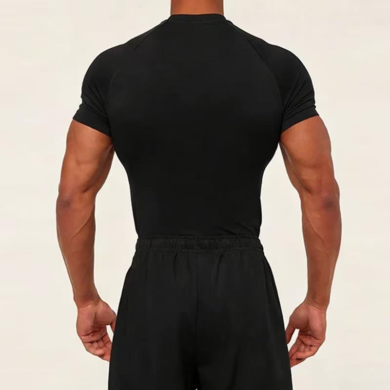 Men's Short-sleeve Quick-drying Breathable Fitness Compression Shirt - Image 7