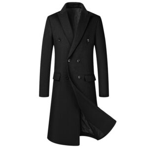 Men's Long Wool Coat For Fall And Winter