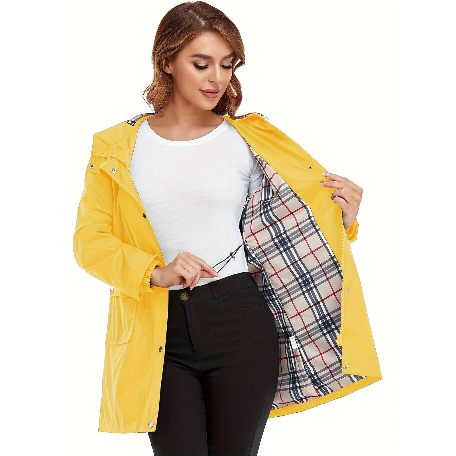 Women's Waterproof Slim-fit Windproof Jacket - Image 8
