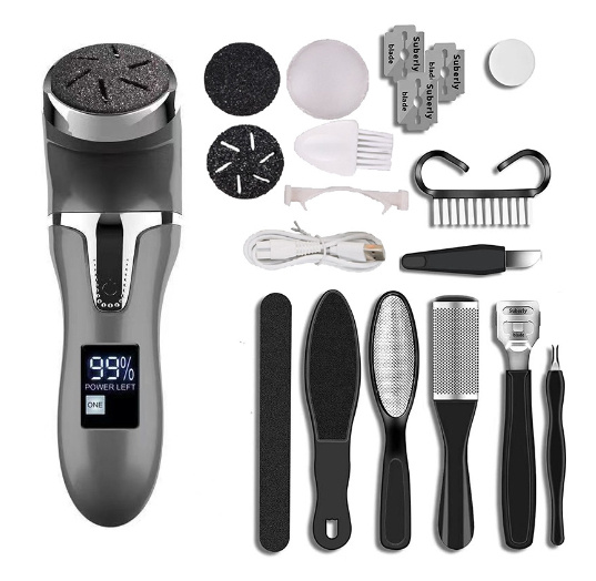 LCD Digital Display Electric Vacuum Cleaner Foot Scrubber Exfoliating Pedicure Beauty Supplies Gadgets - Image 2
